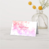 Rode Chinese waterverf kersen bloesem (Achterkant)