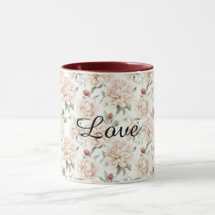 Rode Chocolade Kersen Harten Valentijnsdag Liefde Mok