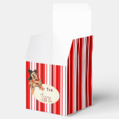 Rode Circus Stripe & Clowns Favor Box Bedankdoosjes (Geopend)