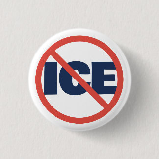 Rode Cirkel Anti-Trump ICE Politieke Mening Ronde Button 3,2 Cm