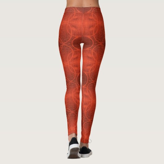 rode cirkel leggings (Achterkant)