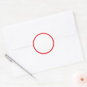 rode cirkel ring ronde sticker (Envelop)