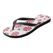 Rode cirkel teenslippers (Schuin)