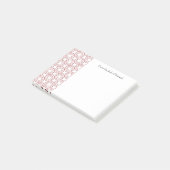 Rode cirkelpatroon Aangepaste notities Post-it® Notes (Schuin)