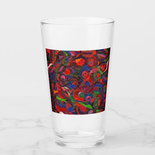 Rode cirkels glas (Voorkant)
