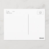 Rode cirkels op wit briefkaart (Achterkant)