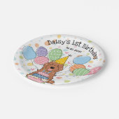 Rode Cockapo Cavapoo Hond Verjaardag Papieren Bordje (Gekanteld)