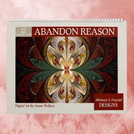 Rode Collectie Abstracte fractals 2026 Kalender