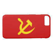 Rode communistische hamer en sikkel Case-Mate iPhone case (Achterkant (Horizontaal))