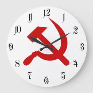 Rode communistische hamer en sikkel grote klok