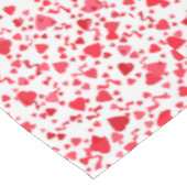 Rode Confetti Harten Patroon Tafelkleed (Gekanteld)