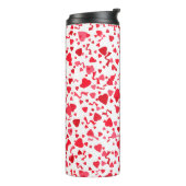 Rode Confetti harten Thermosbeker (Gedraaid links)