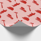 Rode constructie cadeaupapier (Hoek)