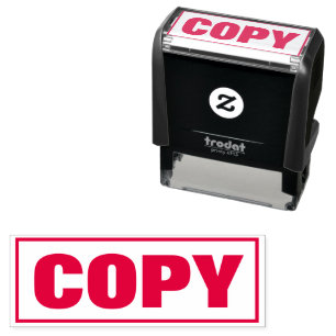 Rode COPY-kennisgeving zelf-inkende rubberen stemp Zelfinktende Stempel