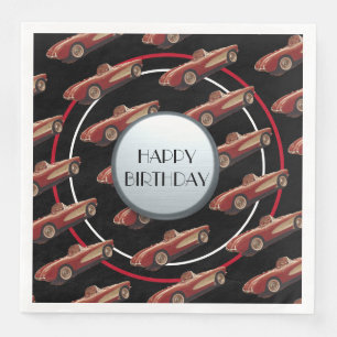 Rode Corvette Papier servet