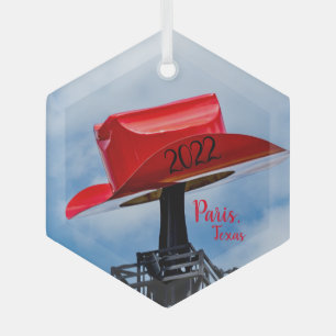 Rode Cowboyhoed, Paris, Texas Ornament