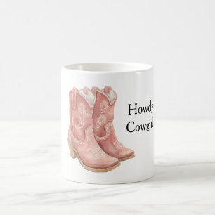 Rode Cowgirl Cowboylaarzen Koffiemok