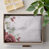 Rode Cream Rozen Gouden Bruiloft Tissuepapier (Geschenk)