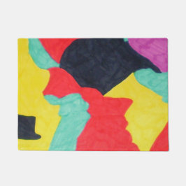 Rode creaties deurmat