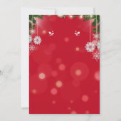 Rode Creatieve Moderne Kerstboom Fotocollage Kaart (Achterkant)