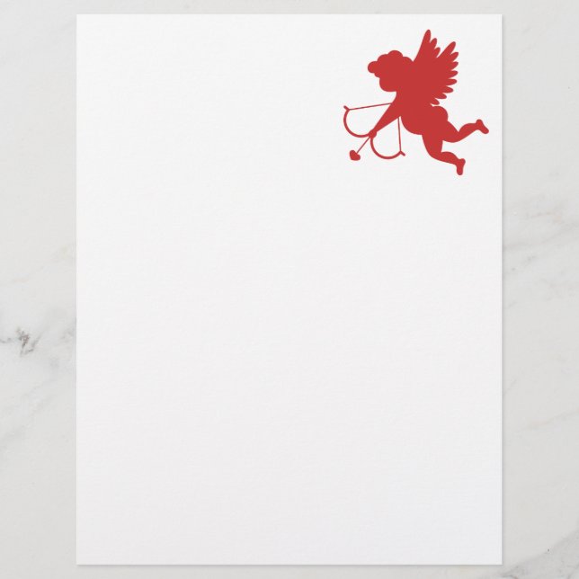Rode Cupido Silhouet (Voorkant)