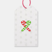 Rode Custom zoete XmaS Gingerbread Pals-Candy Cane Cadeaulabel (Achterkant)