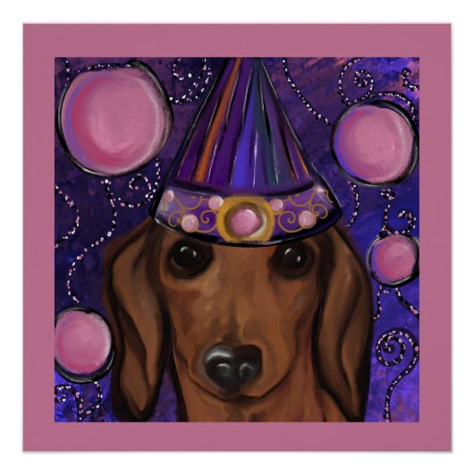 Rode Dachshond Perfect Poster (Voorkant)