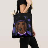 Rode Dachshund Draagtas (Dichtbij)