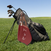 Rode Dachshund Golfhanddoek (Groen)