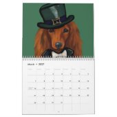 Rode Dachshund   Kalender (Mar 2027)