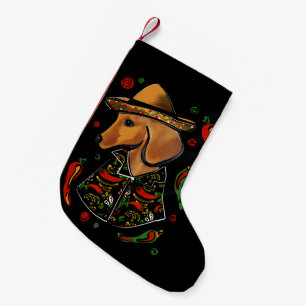 Rode Dachshund Kleine Kerstsok