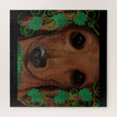 Rode Dachshund Legpuzzel (Horizontaal)