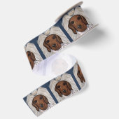 Rode Dachshund Lint (Achterkant)
