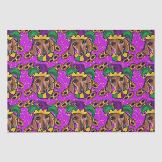 RODE DACHSHUND TISSUEPAPIER (Voorkant)