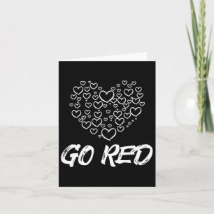 Rode Dag Go Red Heart Disease Awareness Gifts Vrou Kaart