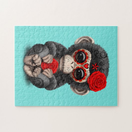 Rode Dag van de dode chimp Legpuzzel (Horizontaal)