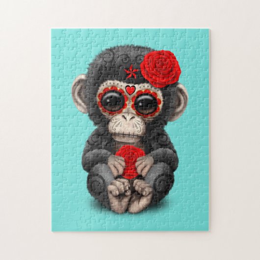 Rode Dag van de dode chimp Legpuzzel (Verticaal)