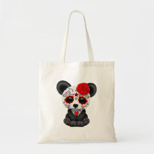 Rode Dag van de dode Panda-krab Tote Bag
