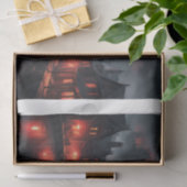 Rode dageraad over de Amsterdamse grachten Tissuepapier (Geschenk)