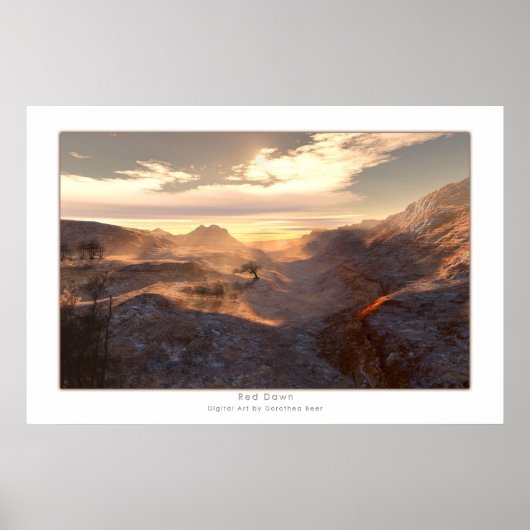 Rode dageraad poster (Voorkant)