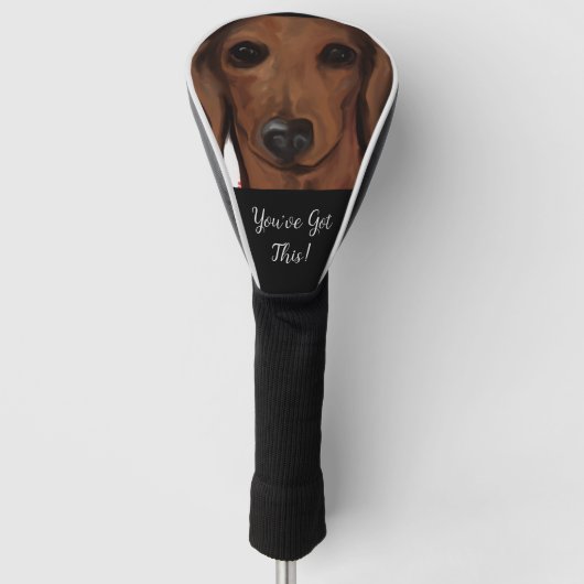 RODE DAKKEL GOLFHEADCOVER (Voorkant)
