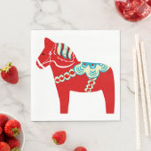 Rode Dala Paardenpapier servetten (Insitu)