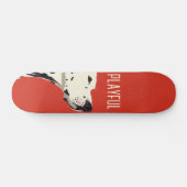 Rode Dalmatiaan Skateboard (Horizontaal)