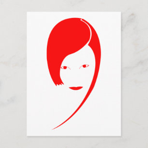 rode dame briefkaart