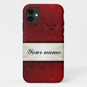 Rode damp en lint iPhone 11 hoesje
