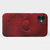 Rode damphart Case-Mate iPhone case (Achterkant (horizontaal))