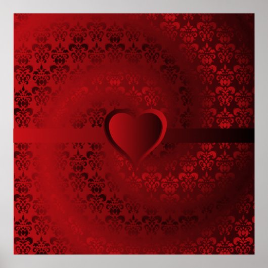 Rode damphart poster (Voorkant)