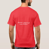 Rode danser/kind t-shirt (Achterkant)