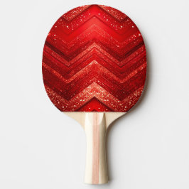 Rode Decoratieve Glitter Ping Pong Paddle Tafeltennisbatje
