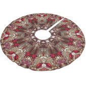 Rode decoratieve kerstboomrok kerstboom rok (Gekanteld)